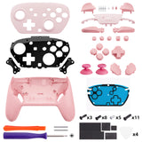 eXtremeRate DIY Replacement Full Set Shells with Buttons for Nintendo Switch 2 Pro Controller - Puffy Pink - QGSPTM006