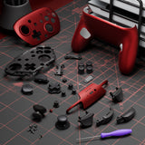 eXtremeRate DIY Replacement Full Set Shells with Buttons for Nintendo Switch 2 Pro Controller - Scarlet Red - QGSPTP001