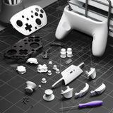 eXtremeRate DIY Replacement Full Set Shells with Buttons for Nintendo Switch 2 Pro Controller - White - QGSPTM004