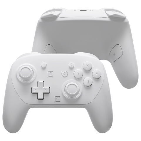 eXtremeRate DIY Replacement Full Set Shells with Buttons for Nintendo Switch 2 Pro Controller - White - QGSPTM004