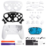 eXtremeRate DIY Replacement Full Set Shells with Buttons for Nintendo Switch 2 Pro Controller - White - QGSPTM004