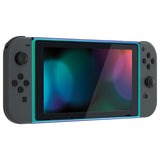 eXtremeRate Chameleon Green Purple DIY Housing Shell for Nintendo Switch Console, Replacement Faceplate Front Frame for Nintendo Switch Console w/ Volume Up Down Power Buttons - Console NOT Included - VEP341