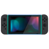 eXtremeRate Chameleon Green Purple DIY Housing Shell for Nintendo Switch Console, Replacement Faceplate Front Frame for Nintendo Switch Console w/ Volume Up Down Power Buttons - Console NOT Included - VEP341