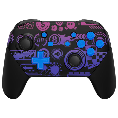 eXtremeRate Deluxe Championship Faceplate Backplate Handles for NS Switch Pro Controller - Controller NOT Included - FRT108