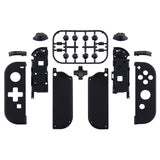 eXtremeRate Soft Touch Black Joycon Handheld Controller Housing (D-Pad Version) with Full Set Buttons, DIY Replacement Shell Case for NS Switch JoyCon & OLED JoyCon - Console Shell NOT Included - JZP310