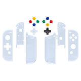 eXtremeRate Glacier Blue Joycon Handheld Controller Housing (D-Pad Version) with Full Set Buttons, DIY Replacement Shell Case for NS Switch JoyCon & OLED JoyCon - Console Shell NOT Included - JZM506