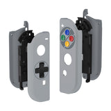 eXtremeRate SNES Classic EU Style Joycon Handheld Controller Housing (D-Pad Version) with Colorful Buttons, DIY Replacement Shell Case for NS Switch JoyCon & OLED JoyCon - Console Shell NOT Included - JZT106