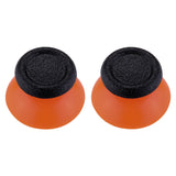 eXtremeRate Black & Orange Dual-Color Replacement 3D Joystick Thumbsticks for PS4 Slim Pro Controller - P4J0124