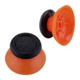 eXtremeRate Black & Orange Dual-Color Replacement 3D Joystick Thumbsticks for PS4 Slim Pro Controller - P4J0124