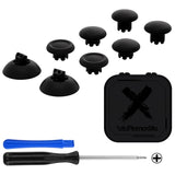 eXtremeRate EDGE Sticks Swappable Thumbsticks for PS5 Controller, Custom Black Replacement Interchangeable Analog Stick Joystick for PS5, for PS4 All Model Controllers Universal - WITHOUT Controller - P5J201