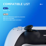 eXtremeRate EDGE Sticks Swappable Thumbsticks for PS5 Controller, Custom Black Replacement Interchangeable Analog Stick Joystick for PS5, for PS4 All Model Controllers Universal - WITHOUT Controller - P5J201