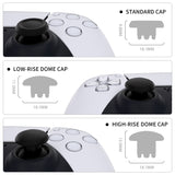 eXtremeRate EDGE Sticks Swappable Thumbsticks for PS5 Controller, Custom Black Replacement Interchangeable Analog Stick Joystick for PS5, for PS4 All Model Controllers Universal - WITHOUT Controller - P5J201