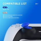 eXtremeRate EDGE Sticks Swappable Thumbsticks for PS5 Controller, Custom Blue Replacement Interchangeable Analog Stick Joystick for PS5, for PS4 All Model Controllers Universal - WITHOUT Controller - P5J210