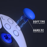 eXtremeRate EDGE Sticks Swappable Thumbsticks for PS5 Controller, Custom Blue Replacement Interchangeable Analog Stick Joystick for PS5, for PS4 All Model Controllers Universal - WITHOUT Controller - P5J210