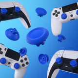 eXtremeRate EDGE Sticks Swappable Thumbsticks for PS5 Controller, Custom Blue Replacement Interchangeable Analog Stick Joystick for PS5, for PS4 All Model Controllers Universal - WITHOUT Controller - P5J210