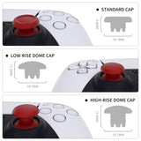 eXtremeRate EDGE Sticks Swappable Thumbsticks for PS5 Controller, Custom Carmine Red Replacement Interchangeable Analog Stick Joystick for PS5, for PS4 All Model Controllers Universal - WITHOUT Controller - P5J205