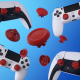 eXtremeRate EDGE Sticks Swappable Thumbsticks for PS5 Controller, Custom Carmine Red Replacement Interchangeable Analog Stick Joystick for PS5, for PS4 All Model Controllers Universal - WITHOUT Controller - P5J205