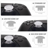 eXtremeRate EDGE Sticks Swappable Thumbsticks for PS5 Controller, Custom Clear Replacement Interchangeable Analog Stick Joystick for PS5, for PS4 All Model Controllers Universal - WITHOUT Controller - P5J207