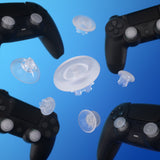 eXtremeRate EDGE Sticks Swappable Thumbsticks for PS5 Controller, Custom Clear Replacement Interchangeable Analog Stick Joystick for PS5, for PS4 All Model Controllers Universal - WITHOUT Controller - P5J207