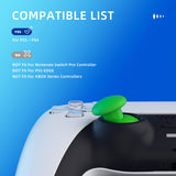 eXtremeRate EDGE Sticks Swappable Thumbsticks for PS5 Controller, Custom Green Replacement Interchangeable Analog Stick Joystick for PS5, for PS4 All Model Controllers Universal - WITHOUT Controller - P5J211