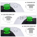 eXtremeRate EDGE Sticks Swappable Thumbsticks for PS5 Controller, Custom Green Replacement Interchangeable Analog Stick Joystick for PS5, for PS4 All Model Controllers Universal - WITHOUT Controller - P5J211