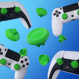 eXtremeRate EDGE Sticks Swappable Thumbsticks for PS5 Controller, Custom Green Replacement Interchangeable Analog Stick Joystick for PS5, for PS4 All Model Controllers Universal - WITHOUT Controller - P5J211