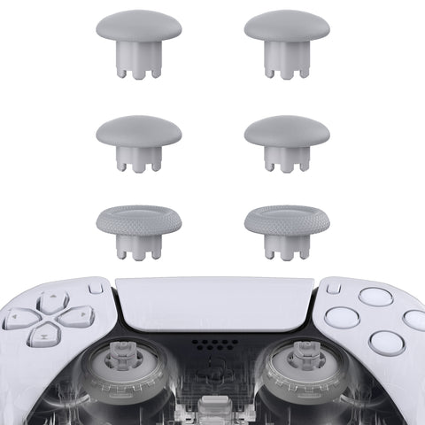 eXtremeRate EDGE Sticks Swappable Thumbsticks for PS5 Controller, Custom New Hope Gray Replacement Interchangeable Analog Stick Joystick for PS5, for PS4 All Model Controllers Universal - WITHOUT Controller - P5J204
