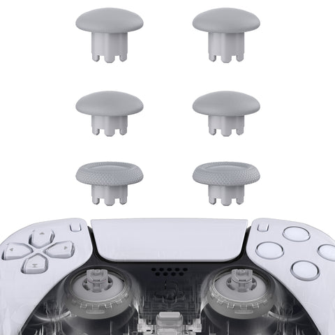 eXtremeRate EDGE Sticks Swappable Thumbsticks for PS5 Controller, Custom New Hope Gray Replacement Interchangeable Analog Stick Joystick for PS5, for PS4 All Model Controllers Universal - WITHOUT Controller - P5J204