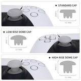 eXtremeRate EDGE Sticks Swappable Thumbsticks for PS5 Controller, Custom New Hope Gray Replacement Interchangeable Analog Stick Joystick for PS5, for PS4 All Model Controllers Universal - WITHOUT Controller - P5J204