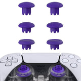 eXtremeRate EDGE Sticks Swappable Thumbsticks for PS5 Controller, Custom Purple Replacement Interchangeable Analog Stick Joystick for PS5, for PS4 All Model Controllers Universal - WITHOUT Controller - P5J206