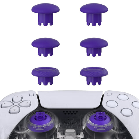 eXtremeRate EDGE Sticks Swappable Thumbsticks for PS5 Controller, Custom Purple Replacement Interchangeable Analog Stick Joystick for PS5, for PS4 All Model Controllers Universal - WITHOUT Controller - P5J206