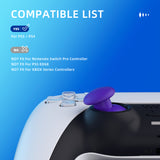 eXtremeRate EDGE Sticks Swappable Thumbsticks for PS5 Controller, Custom Purple Replacement Interchangeable Analog Stick Joystick for PS5, for PS4 All Model Controllers Universal - WITHOUT Controller - P5J206