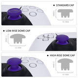 eXtremeRate EDGE Sticks Swappable Thumbsticks for PS5 Controller, Custom Purple Replacement Interchangeable Analog Stick Joystick for PS5, for PS4 All Model Controllers Universal - WITHOUT Controller - P5J206