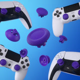 eXtremeRate EDGE Sticks Swappable Thumbsticks for PS5 Controller, Custom Purple Replacement Interchangeable Analog Stick Joystick for PS5, for PS4 All Model Controllers Universal - WITHOUT Controller - P5J206