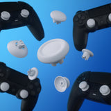 eXtremeRate EDGE Sticks Swappable Thumbsticks for PS5 Controller, Custom Solid White Replacement Interchangeable Analog Stick Joystick for PS5, for PS4 All Model Controllers Universal - WITHOUT Controller - P5J202