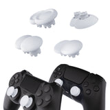 eXtremeRate EDGE Sticks Swappable Thumbsticks for PS5 Controller, Custom Robot White Replacement Interchangeable Analog Stick Joystick for PS5, for PS4 All Model Controllers Universal - WITHOUT Controller - P5J203