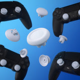 eXtremeRate EDGE Sticks Swappable Thumbsticks for PS5 Controller, Custom Robot White Replacement Interchangeable Analog Stick Joystick for PS5, for PS4 All Model Controllers Universal - WITHOUT Controller - P5J203