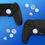 eXtremeRate EDGE Sticks Swappable Thumbsticks for PS5 Controller, Custom Robot White Replacement Interchangeable Analog Stick Joystick for PS5, for PS4 All Model Controllers Universal - WITHOUT Controller - P5J203