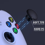 eXtremeRate EDGE Sticks Interchangeable Thumbsticks for Xbox Core Controller, Black Swappable Analog Stick Joystick for Xbox One S/X, Xbox Elite V1 Controller, for Nintendo Switch Pro Controller - AGLX3M001