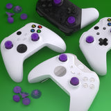 eXtremeRate EDGE Sticks Interchangeable Thumbsticks for Xbox Core Controller, Clear Atomic Purple Swappable Analog Stick Joystick for Xbox One S/X, Xbox Elite V1 Controller, for Nintendo Switch Pro Controller - AGLX3M008