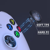 eXtremeRate EDGE Sticks Interchangeable Thumbsticks for Xbox Core Controller, Clear Black Swappable Analog Stick Joystick for Xbox One S/X, Xbox Elite V1 Controller, for Nintendo Switch Pro Controller - AGLX3M007