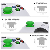 eXtremeRate EDGE Sticks Interchangeable Thumbsticks for Xbox Core Controller, Green Swappable Analog Stick Joystick for Xbox One S/X, Xbox Elite V1 Controller, for Nintendo Switch Pro Controller - AGLX3M010