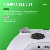 eXtremeRate EDGE Sticks Interchangeable Thumbsticks for Xbox Core Controller, New Hope Gray Swappable Analog Stick Joystick for Xbox One S/X, Xbox Elite V1 Controller, for Nintendo Switch Pro Controller - AGLX3M003