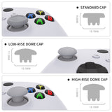 eXtremeRate EDGE Sticks Interchangeable Thumbsticks for Xbox Core Controller, New Hope Gray Swappable Analog Stick Joystick for Xbox One S/X, Xbox Elite V1 Controller, for Nintendo Switch Pro Controller - AGLX3M003