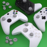 eXtremeRate EDGE Sticks Interchangeable Thumbsticks for Xbox Core Controller, New Hope Gray Swappable Analog Stick Joystick for Xbox One S/X, Xbox Elite V1 Controller, for Nintendo Switch Pro Controller - AGLX3M003