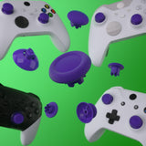 eXtremeRate EDGE Sticks Interchangeable Thumbsticks for Xbox Core Controller, Purple Swappable Analog Stick Joystick for Xbox One S/X, Xbox Elite V1 Controller, for Nintendo Switch Pro Controller - AGLX3M005