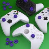 eXtremeRate EDGE Sticks Interchangeable Thumbsticks for Xbox Core Controller, Purple Swappable Analog Stick Joystick for Xbox One S/X, Xbox Elite V1 Controller, for Nintendo Switch Pro Controller - AGLX3M005