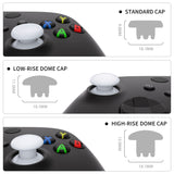 eXtremeRate EDGE Sticks Interchangeable Thumbsticks for Xbox Core Controller, Robot White Swappable Analog Stick Joystick for Xbox One S/X, Xbox Elite V1 Controller, for Nintendo Switch Pro Controller - AGLX3M002