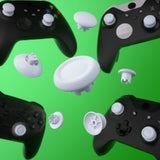 eXtremeRate EDGE Sticks Interchangeable Thumbsticks for Xbox Core Controller, Robot White Swappable Analog Stick Joystick for Xbox One S/X, Xbox Elite V1 Controller, for Nintendo Switch Pro Controller - AGLX3M002