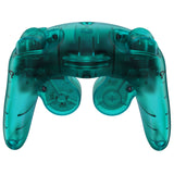 eXtremeRate Emerald Green Replacement Faceplate Backplate with Buttons for Nintendo GameCube Controller - GCNM5004
